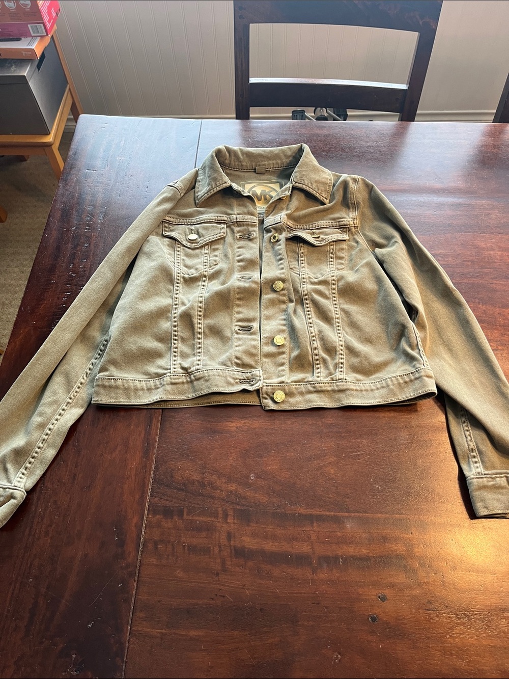 Michael Kors Army Green Denim Jacket